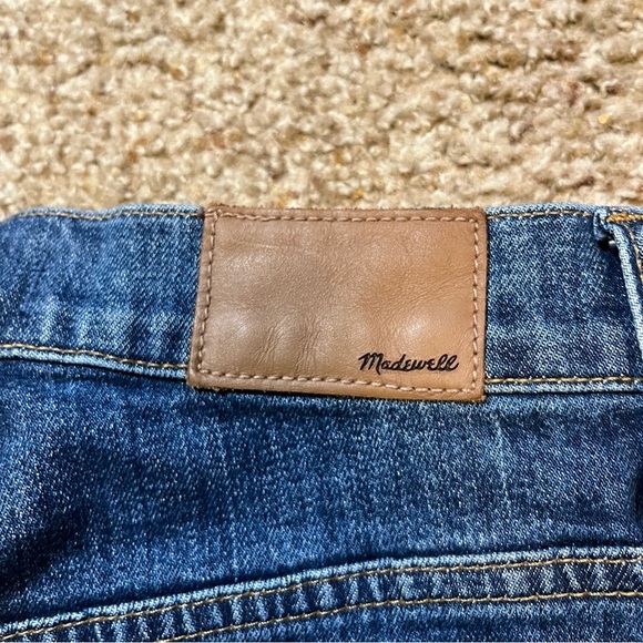 Madewell The Perfect Vintage Crop Jean Exposed Button Fly Blue Denim High Rise - Picture 5 of 10